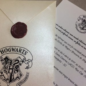 Convite de 15 anos "Harry Potter: entrada para Hogwarts"