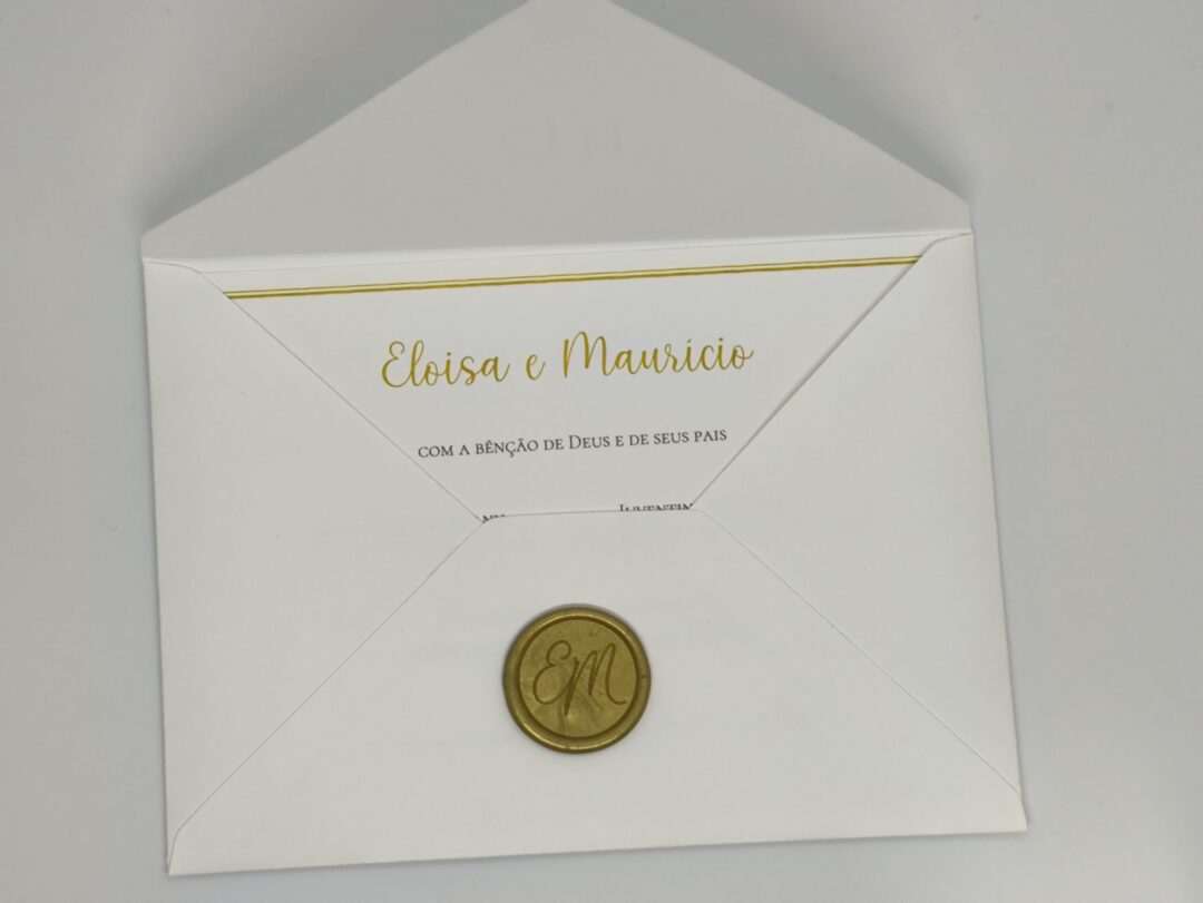 Convite de casamento "Eloisa e Maurício"